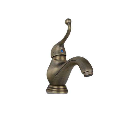 Retro wastafelkraan bronskleur – antiek messing look