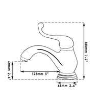 Retro wastafelkraan bronskleur – antiek messing look