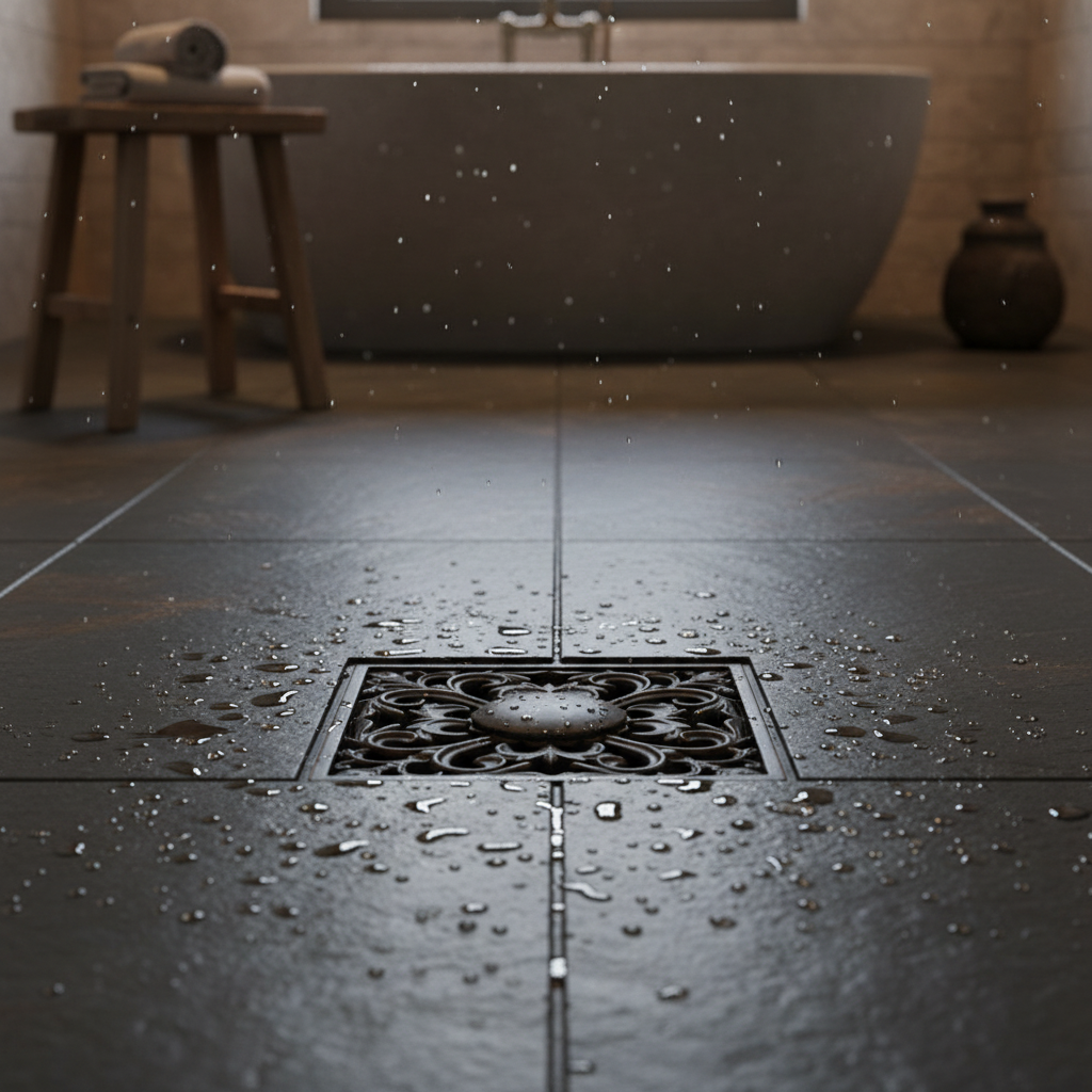 Elegante Doucheput met Olie Bronzen Afwerking