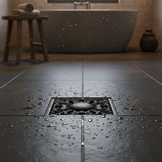 Elegant Shower Drain with Oil Bronze Finish