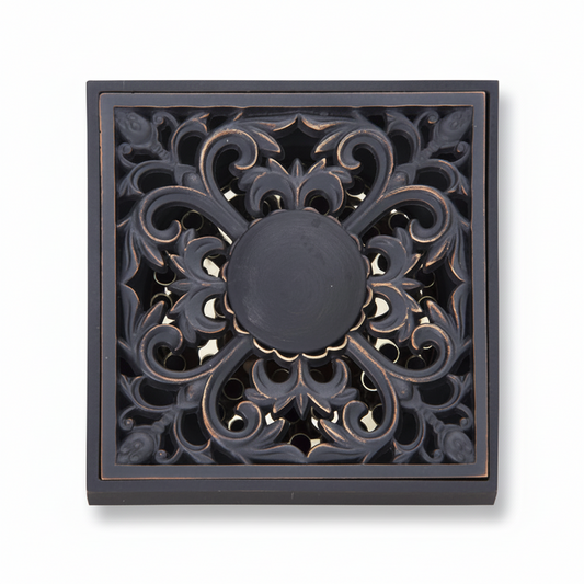 Eleganter Duschablauf mit Ölbronze-Finish