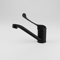 Schwarzer Winkelhahn für Waschbecken