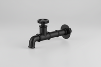 Industrieller schwarzer Kaltwasser-Wandhahn