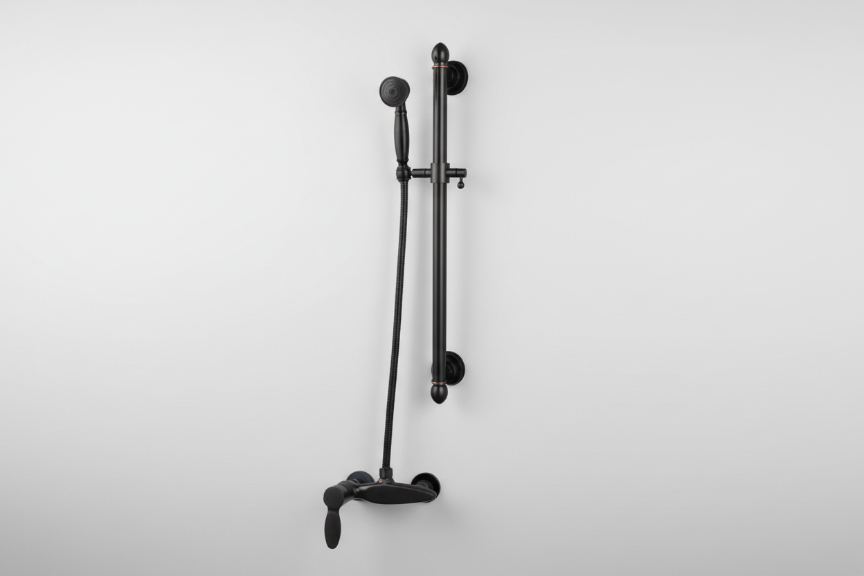 Landelijke olie bronzen mengkraan met glijstang