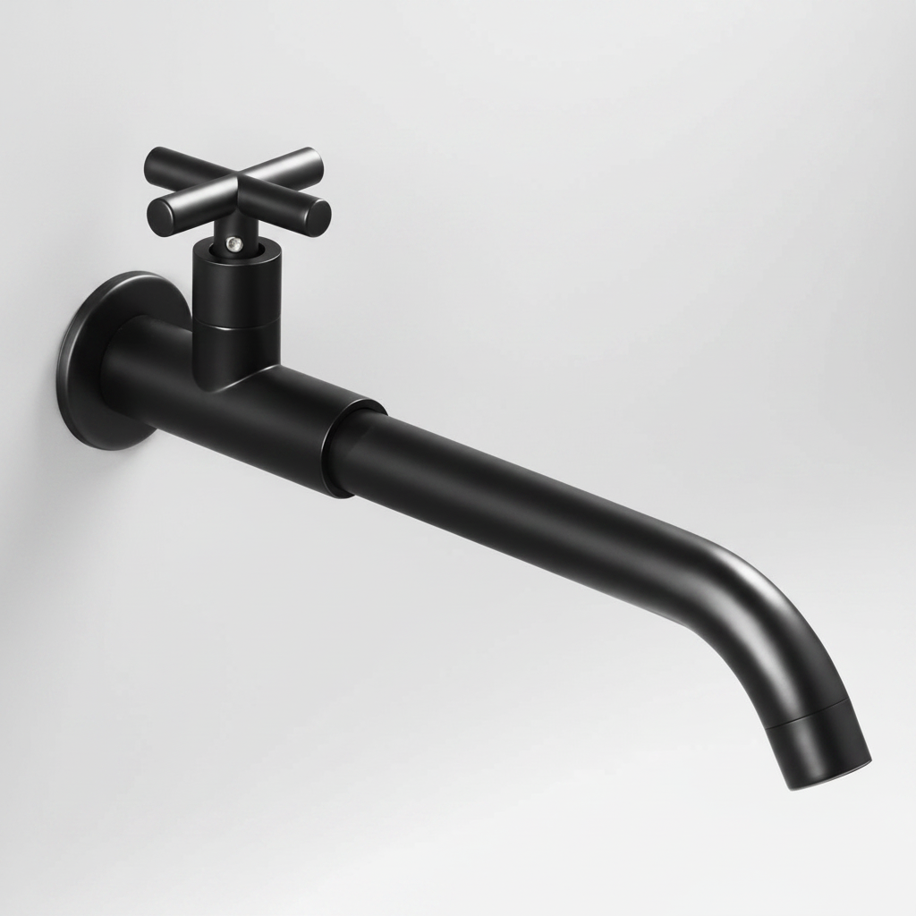 Nostalgic black cold water tap