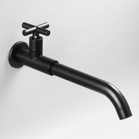Nostalgic black cold water tap