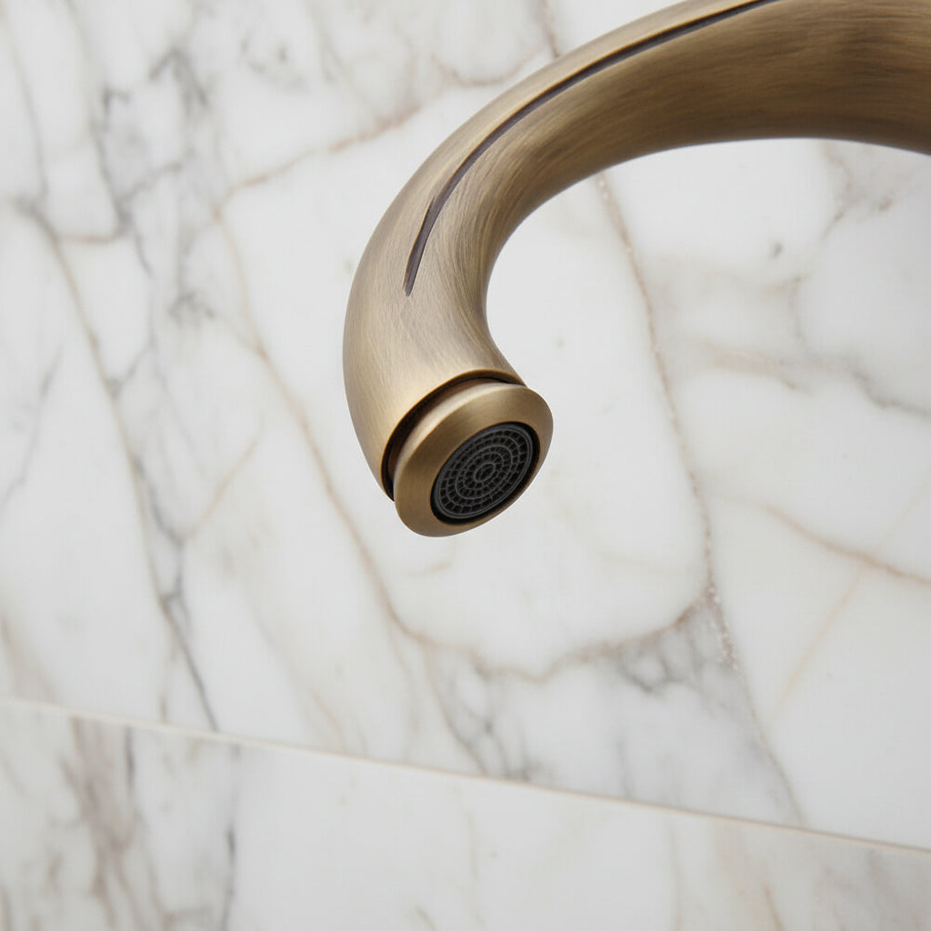 Nostalgic bronze washbasin tap, classic design