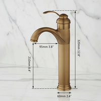 Nostalgic bronze washbasin tap, classic design