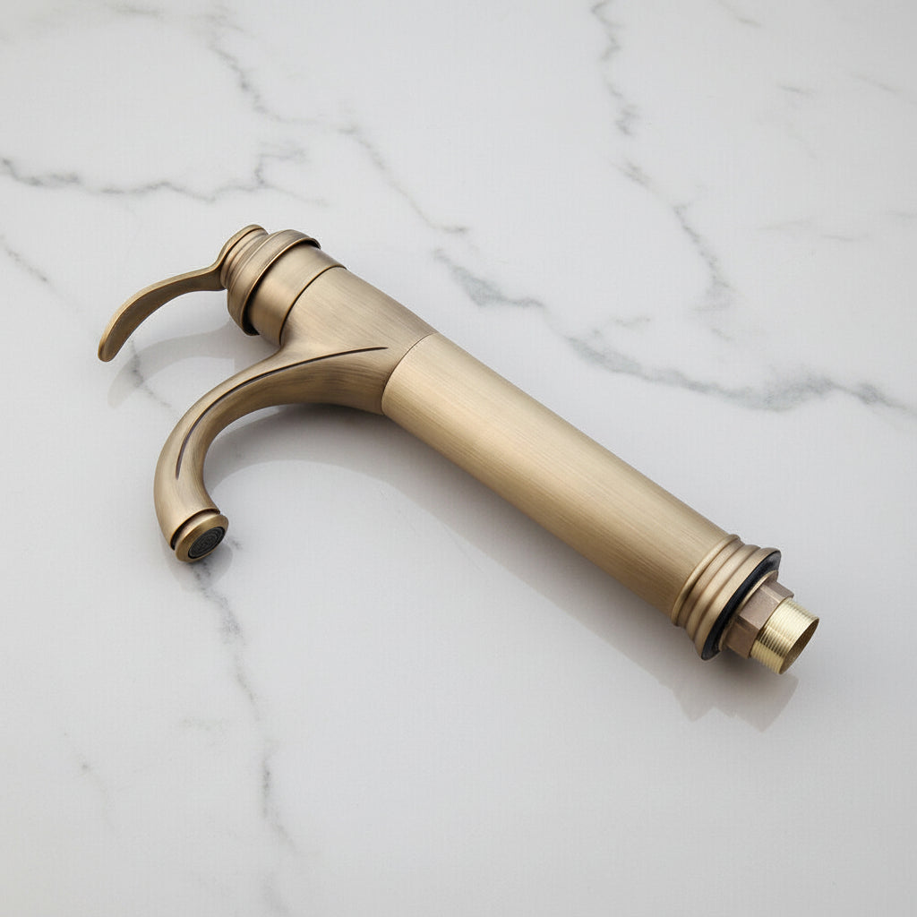 Nostalgic bronze washbasin tap, classic design
