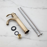Nostalgic bronze washbasin tap, classic design