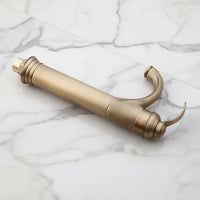 Nostalgic bronze washbasin tap, classic design