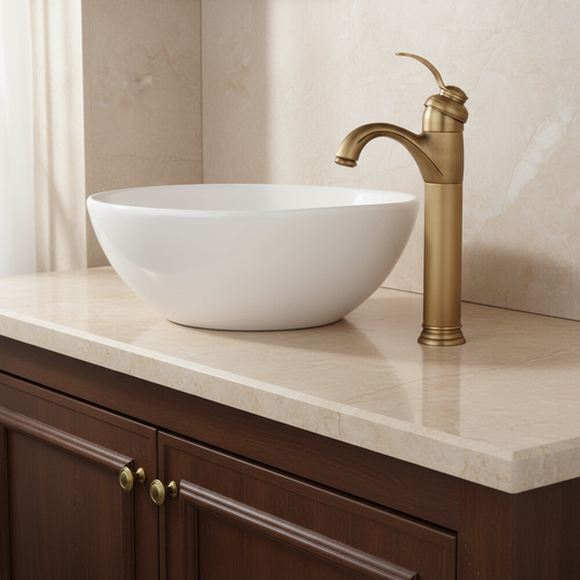 Nostalgic bronze washbasin tap, classic design