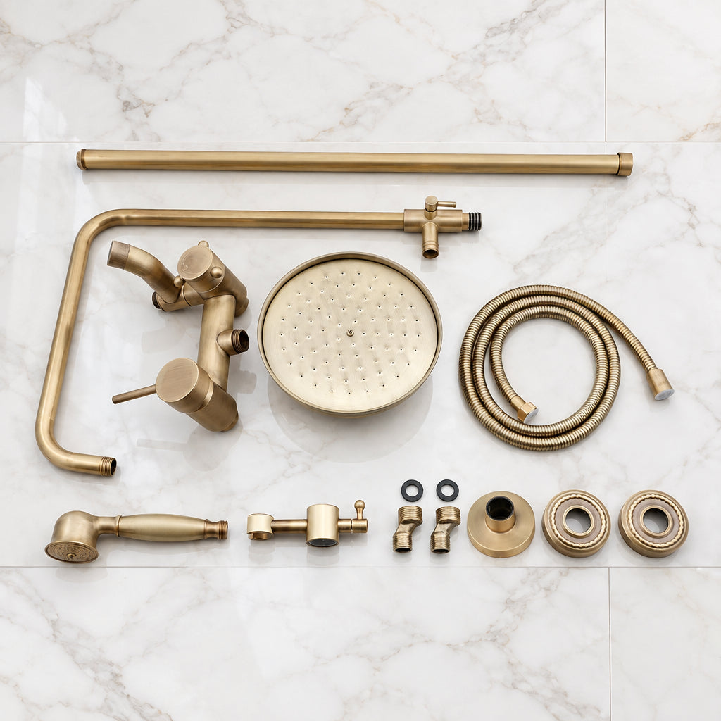 Surface-mounted shower bronze