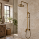 Surface-mounted shower bronze