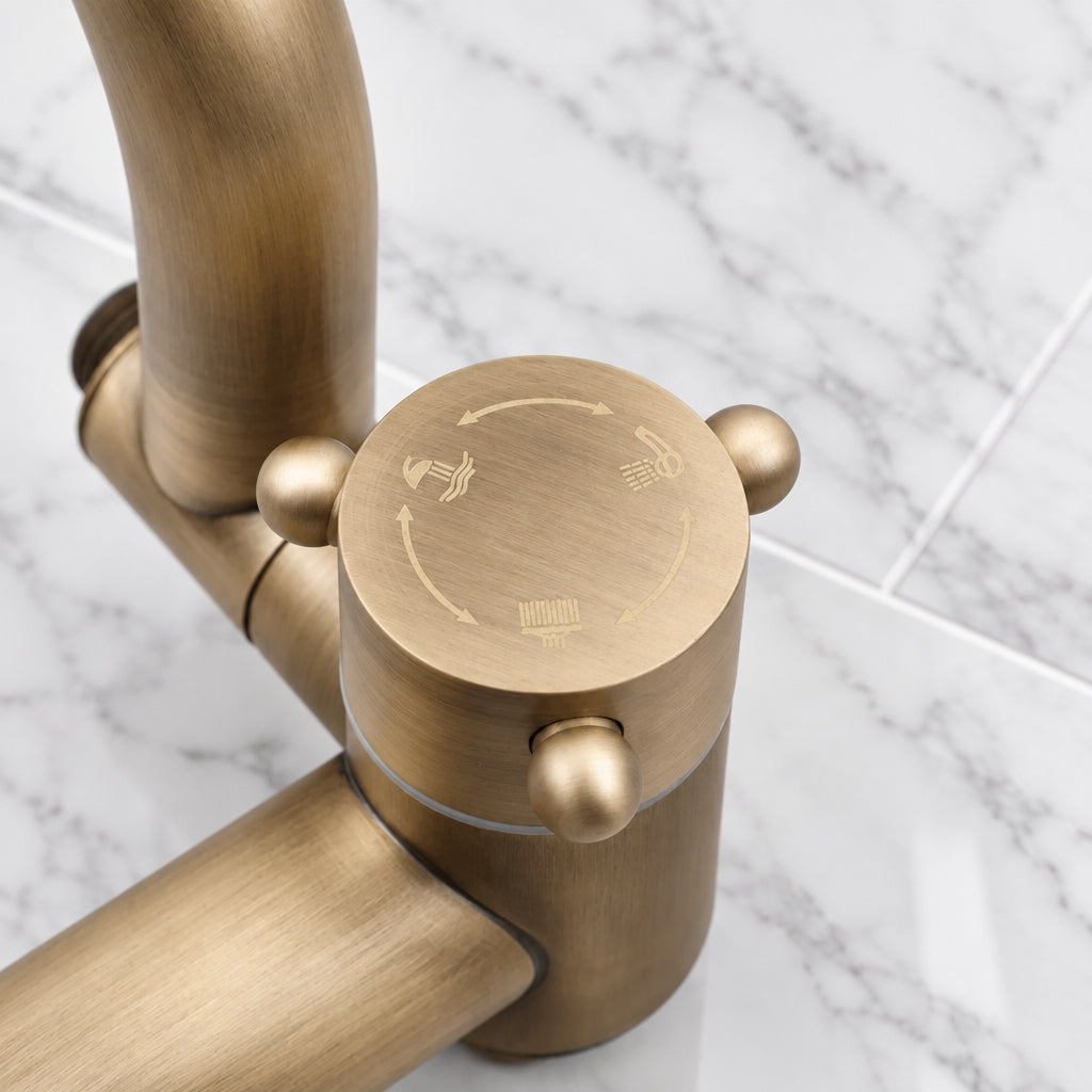 Surface-mounted shower bronze