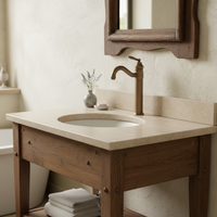 Badique Retro Bronzen Wastafelkraan