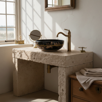 Badique Retro Bronzen Wastafelkraan