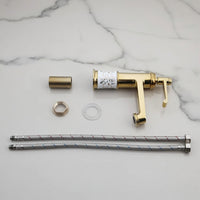 Lave-mains doré Badique avec robinet – Céramique