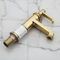 Lave-mains doré Badique avec robinet – Céramique