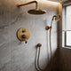 Country-style built-in shower set with hand shower – Nostalgic bronze
