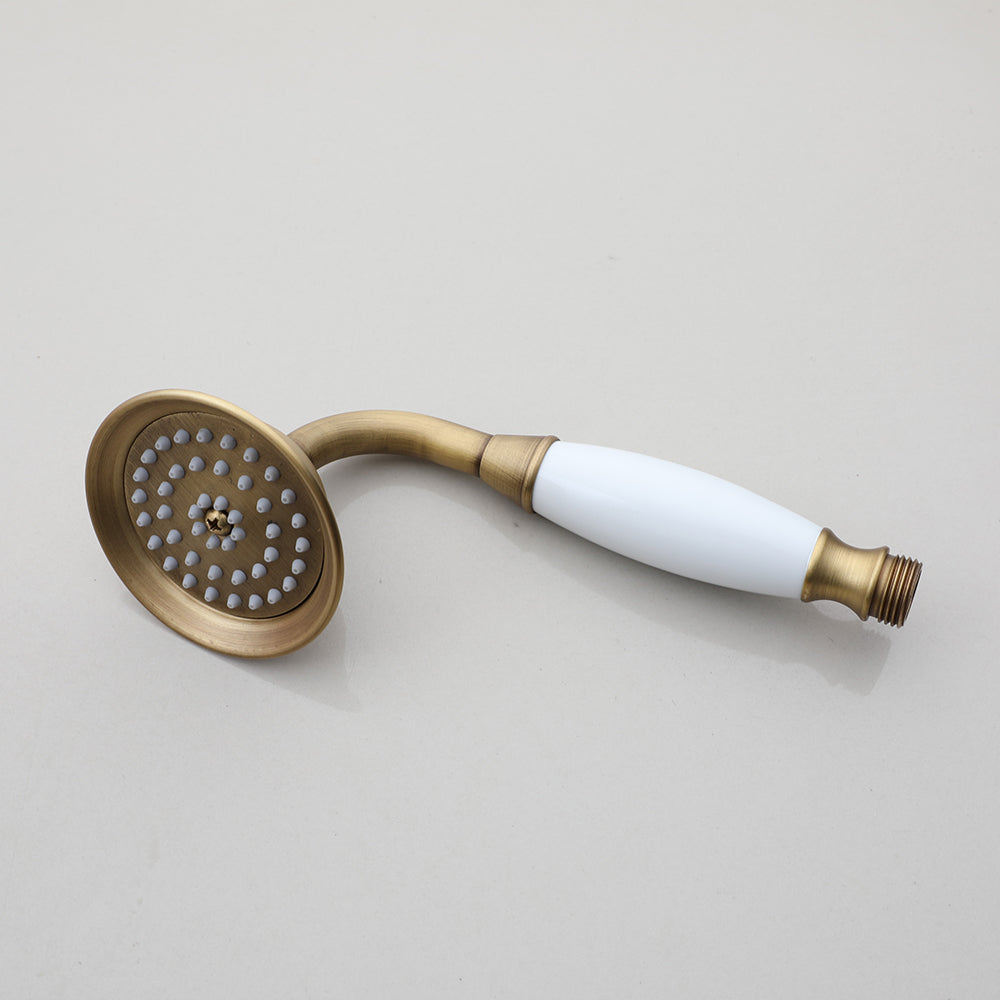 Country-style built-in shower set with hand shower – Nostalgic bronze