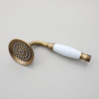 Country-style built-in shower set with hand shower – Nostalgic bronze