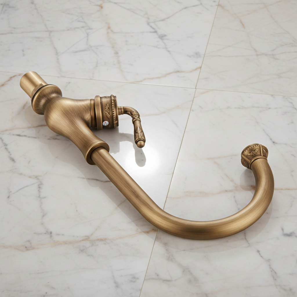 Eleganter Wasserhahn aus Bronze