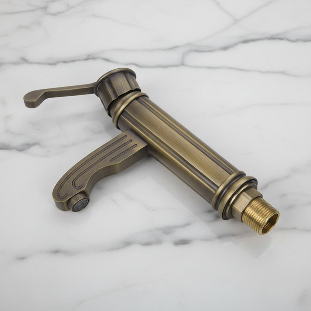 Badique nostalgische wastafelkraan vintage – Brons