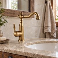 Mitigeur de lavabo classique Badique bronze