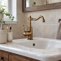 Mitigeur de lavabo classique Badique bronze