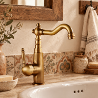 Mitigeur de lavabo classique Badique bronze