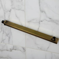 Bronze-colored built-in shower