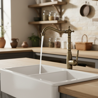 Robinet de lavabo classique Badique en bronze