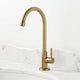 Badique bronzen koudwaterkraan met draaibare hals