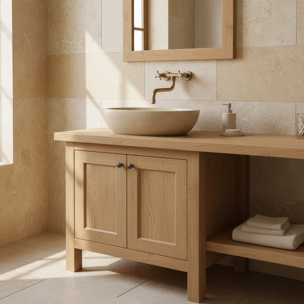 Nostalgic bronze-colored mixer tap with long spout