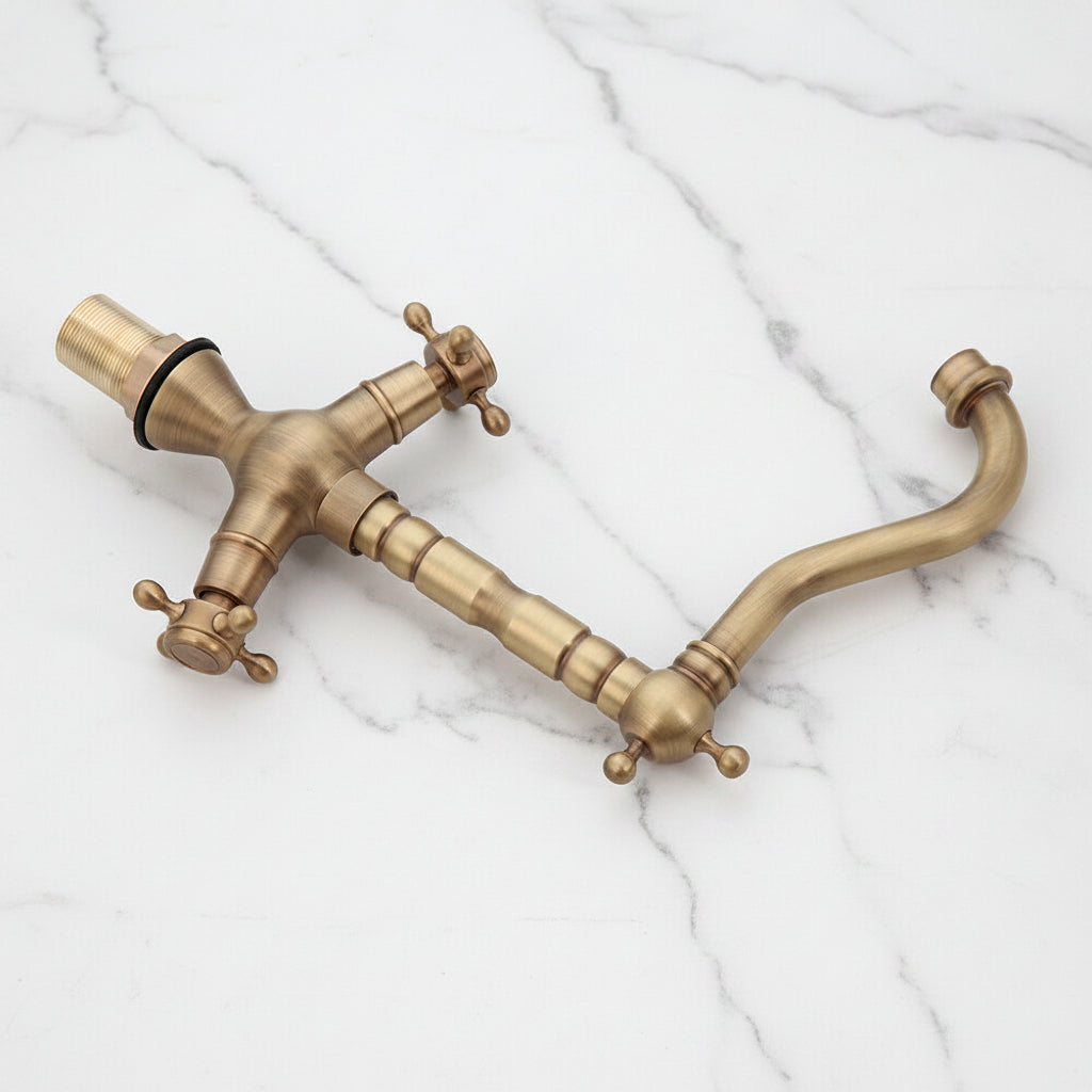 Retro-Nostalgie-Küchenarmatur in Antik-Bronze