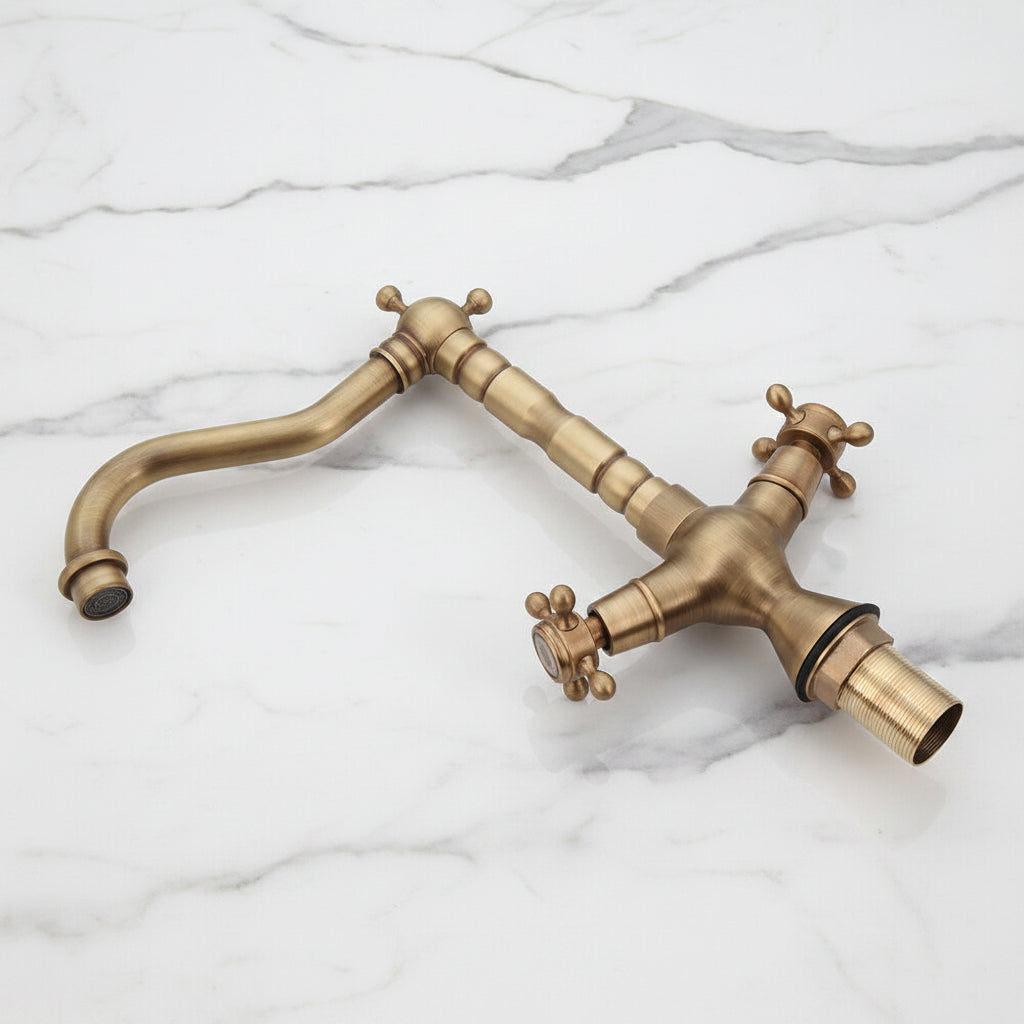 Retro-Nostalgie-Küchenarmatur in Antik-Bronze