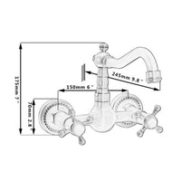 Classic bronze bath tap