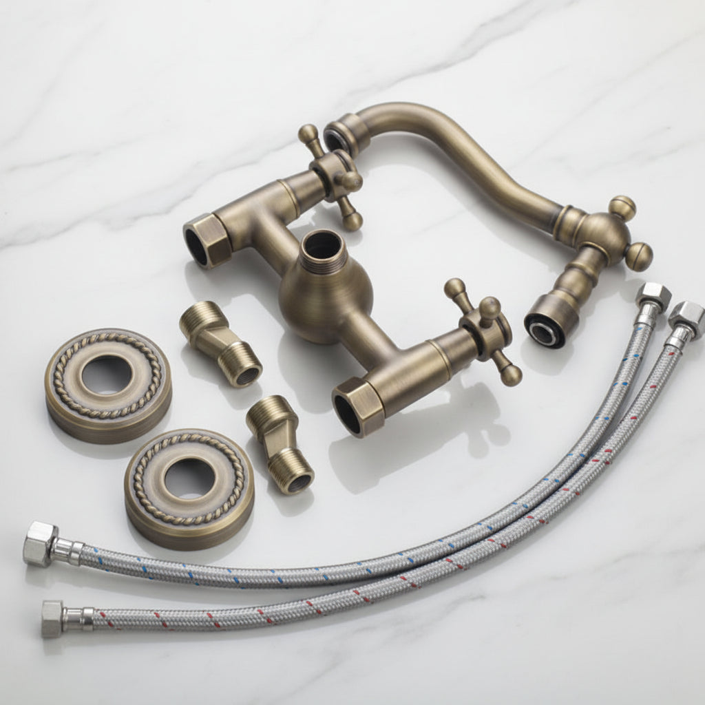 Classic bronze bath tap