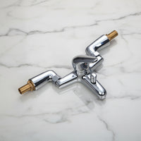 Badewannenarmatur auf Wannenrand Chrom