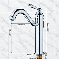 Mitigeur de lavabo rétro chromé Badique