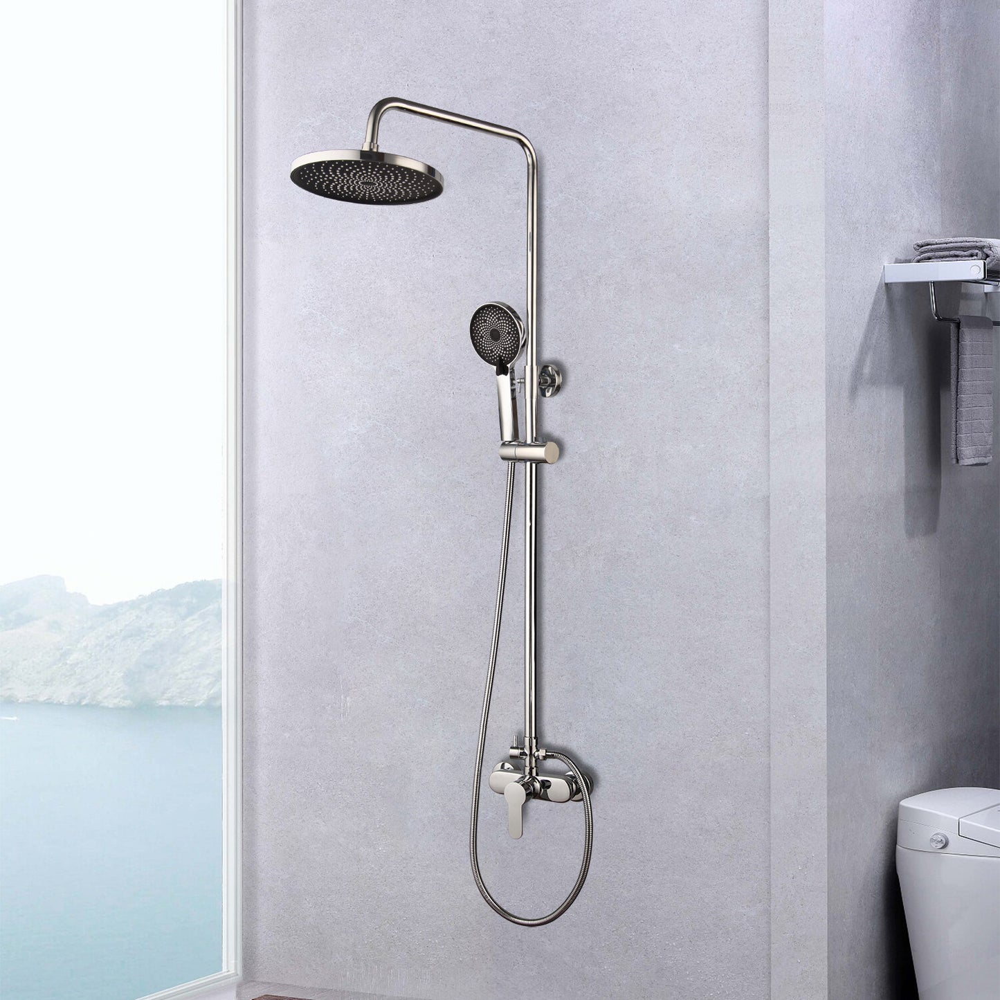 Badique regendouche set chroom