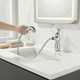 Mitigeur de lavabo chromé Badique avec douchette extractible
