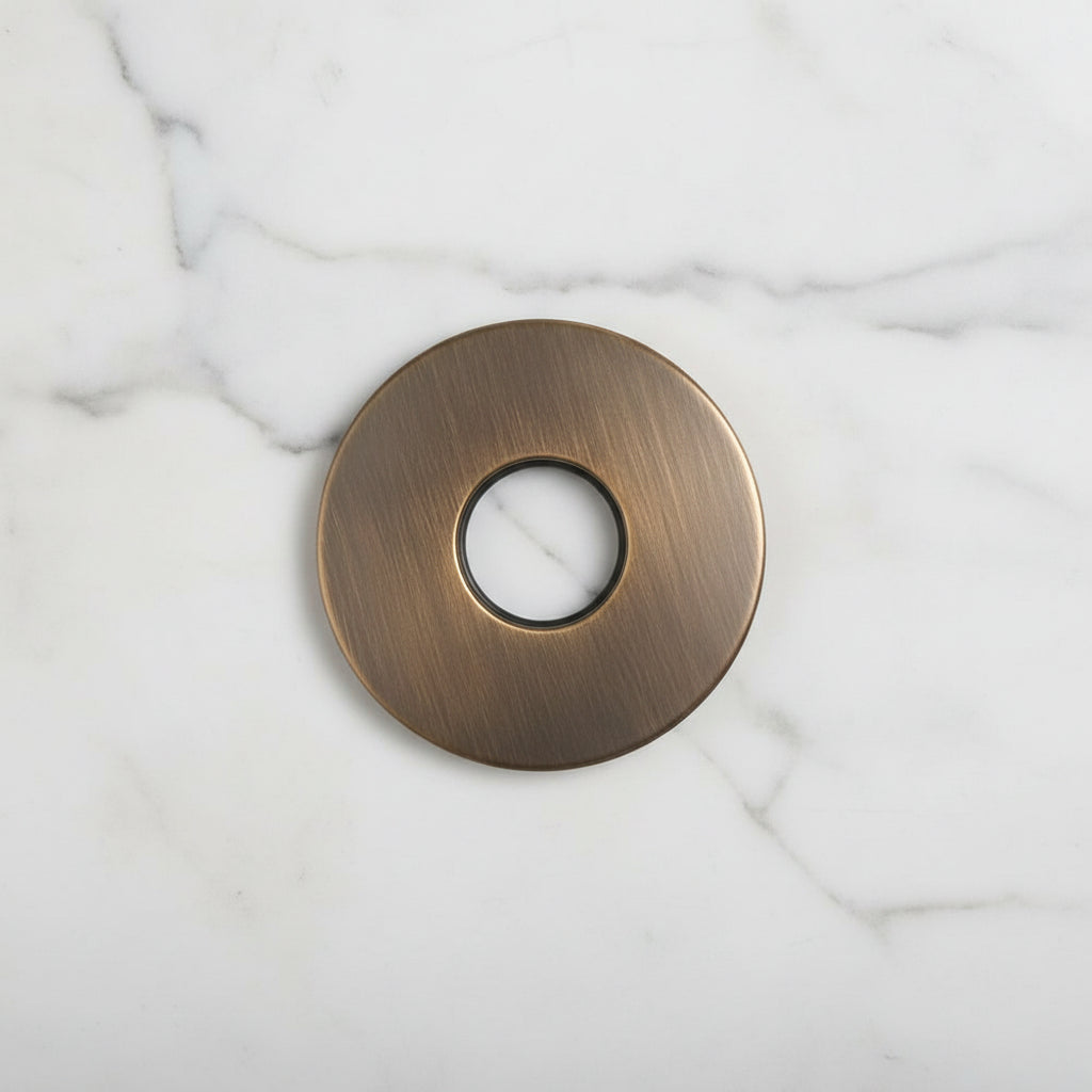 Badique Inbouw wastafelkraan bronskleur met wanduitloop 20 cm