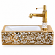 Badique Gouden Toiletfontein met Kraan – Aardewerk