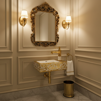 Badique Gouden Toiletfontein met Kraan – Aardewerk