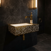 Badique Gouden Toiletfontein met Kraan – Aardewerk