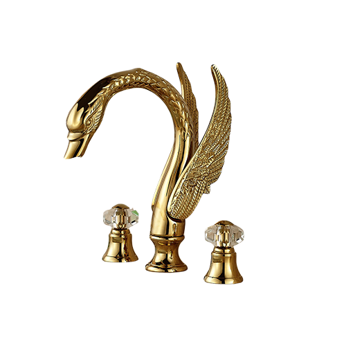 3-piece Golden Swan bath tap