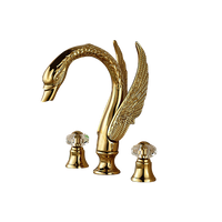 3-piece Golden Swan bath tap