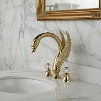 3-piece Golden Swan bath tap